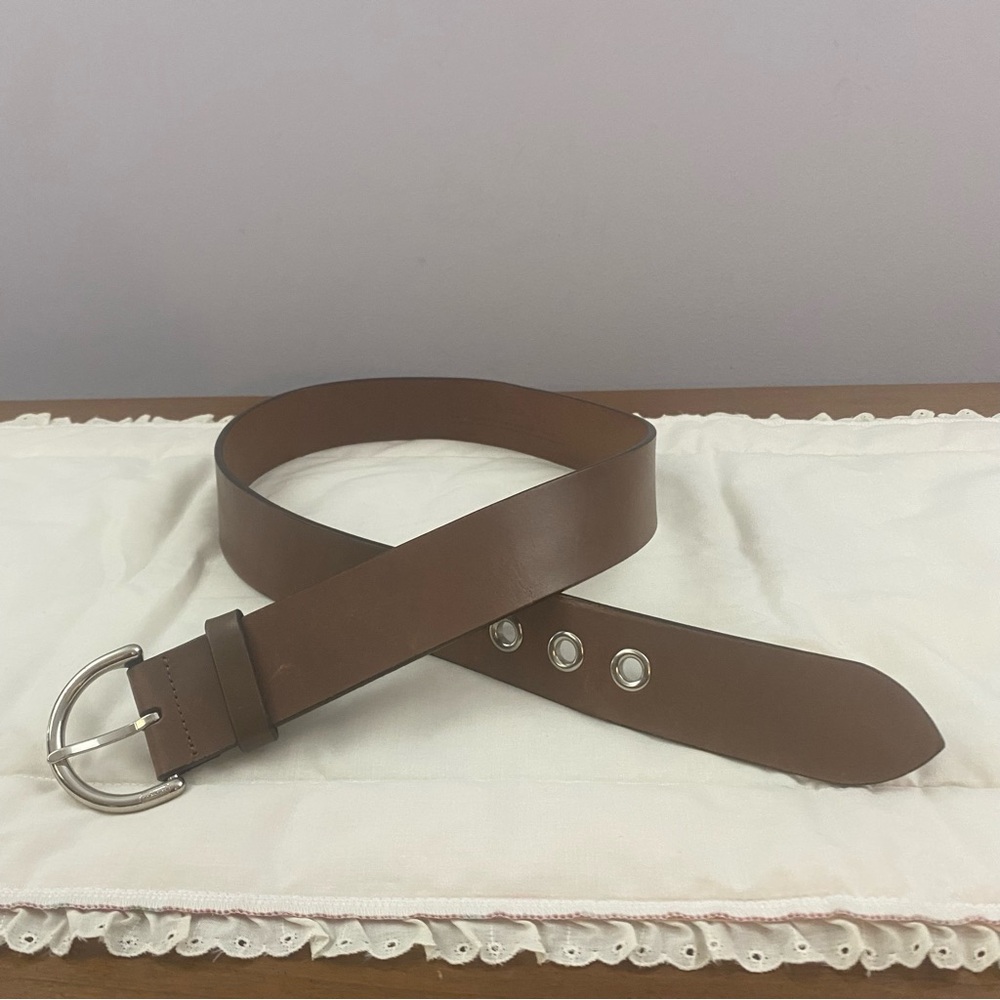 Coach Brown Leather Belt Women’s‎ Sz Small Western Cowboy Minimalist Casual